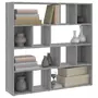 VIDAXL Bibliotheque/Separateur de piece Sonoma gris 105x24x102 cm