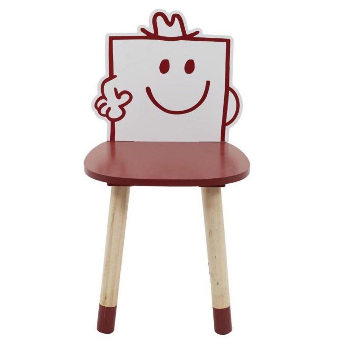 Paris Prix Chaise Enfant  Monsieur Costaud  53cm Rouge