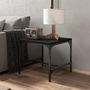 Voir la diapositive 3 : VIDAXL Table basse Noir 50x50x35 cm Bois d'ingenierie