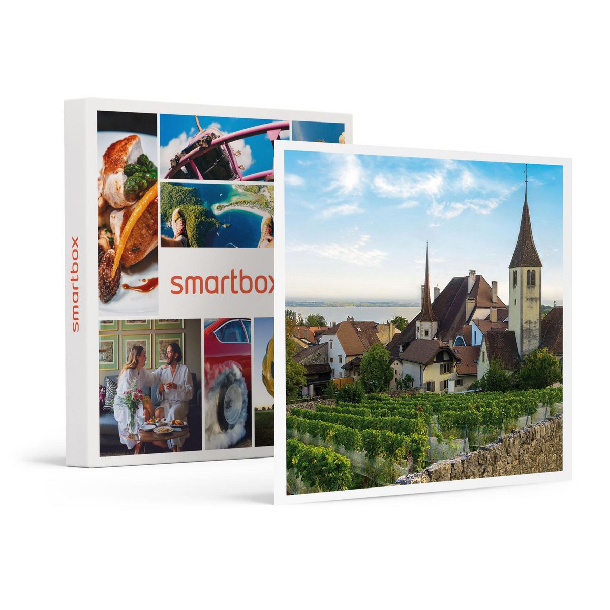 Smartbox Balade à vélo de 4h avec dégustation de vins au pays de Neuchâtel - Coffret Cadeau Sport & Aventure