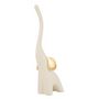 Voir la diapositive 1 : Paris Prix Statuette Déco  Éléphant en Résine  57cm Crème