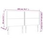 Voir la diapositive 6 : VIDAXL Tete de lit a LED Noir 200x5x118/128 cm Similicuir