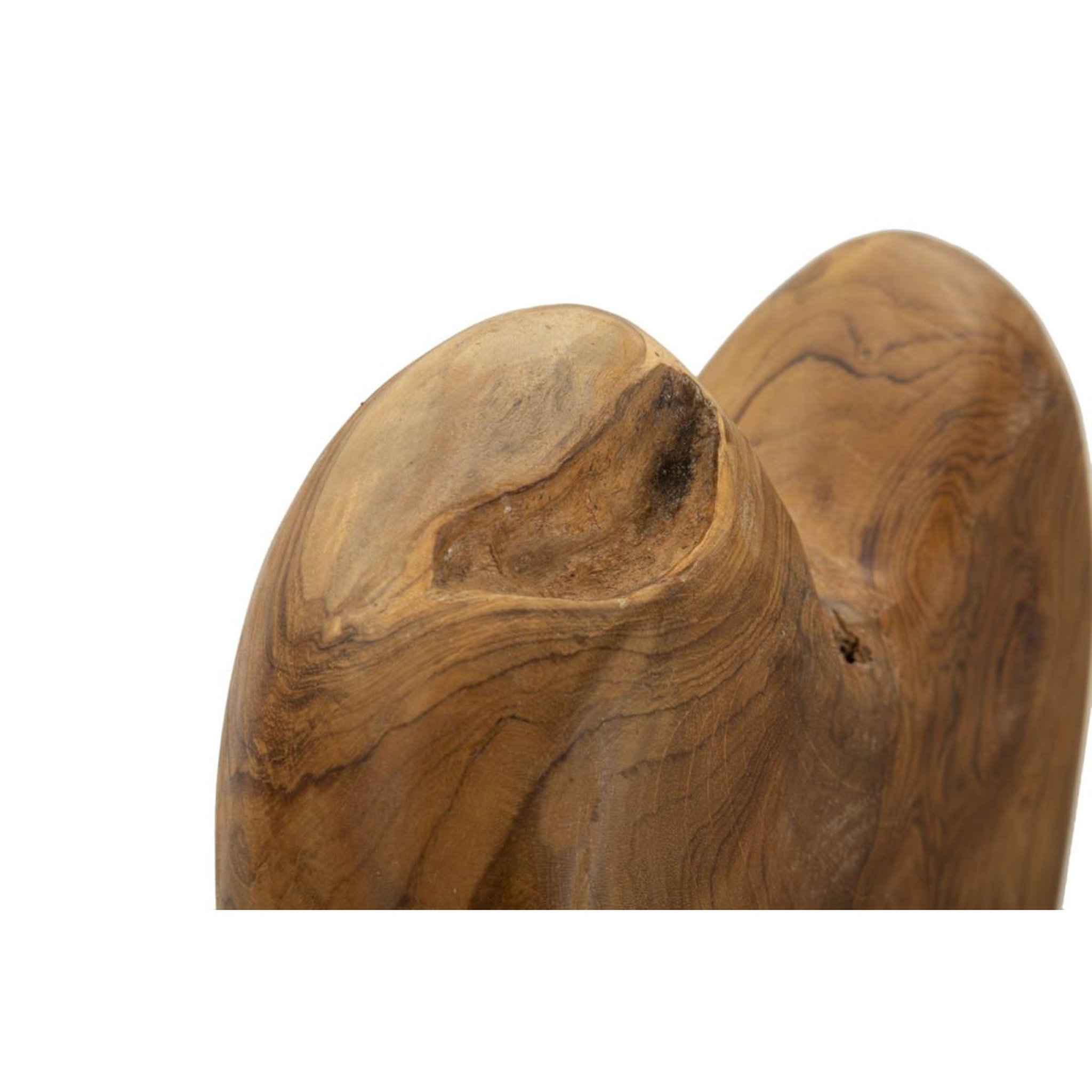 Voir la diapositive 4 : Paris Prix Objet déco en teck  cœur  45cm naturel