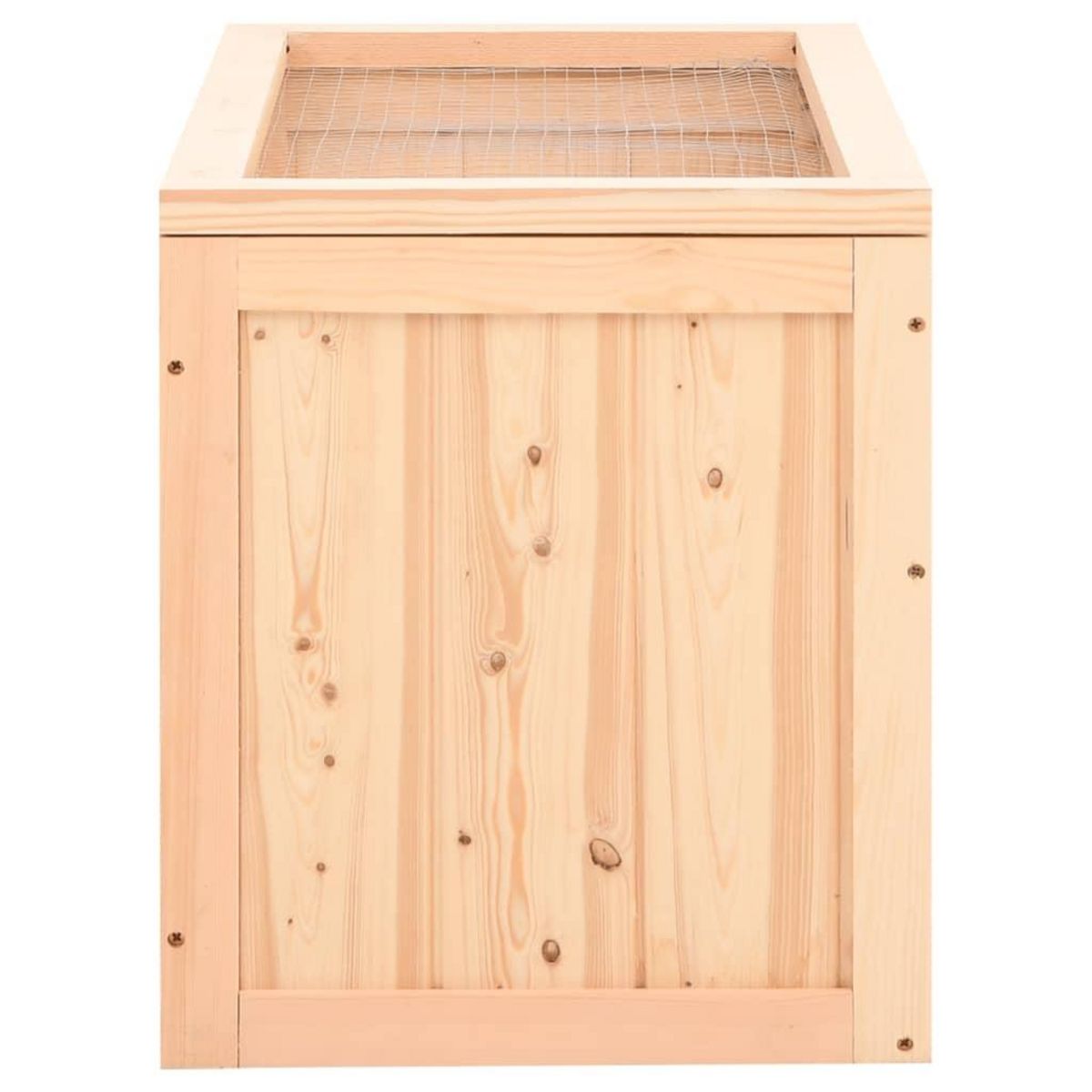 VIDAXL Cage a hamster 60x35,5x42 cm bois massif de sapin