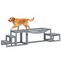 Voir la diapositive 1 : PAWHUT Passerelle agility chiens - Passerelle pour parcours canins d'Agility - bois de sapin gris