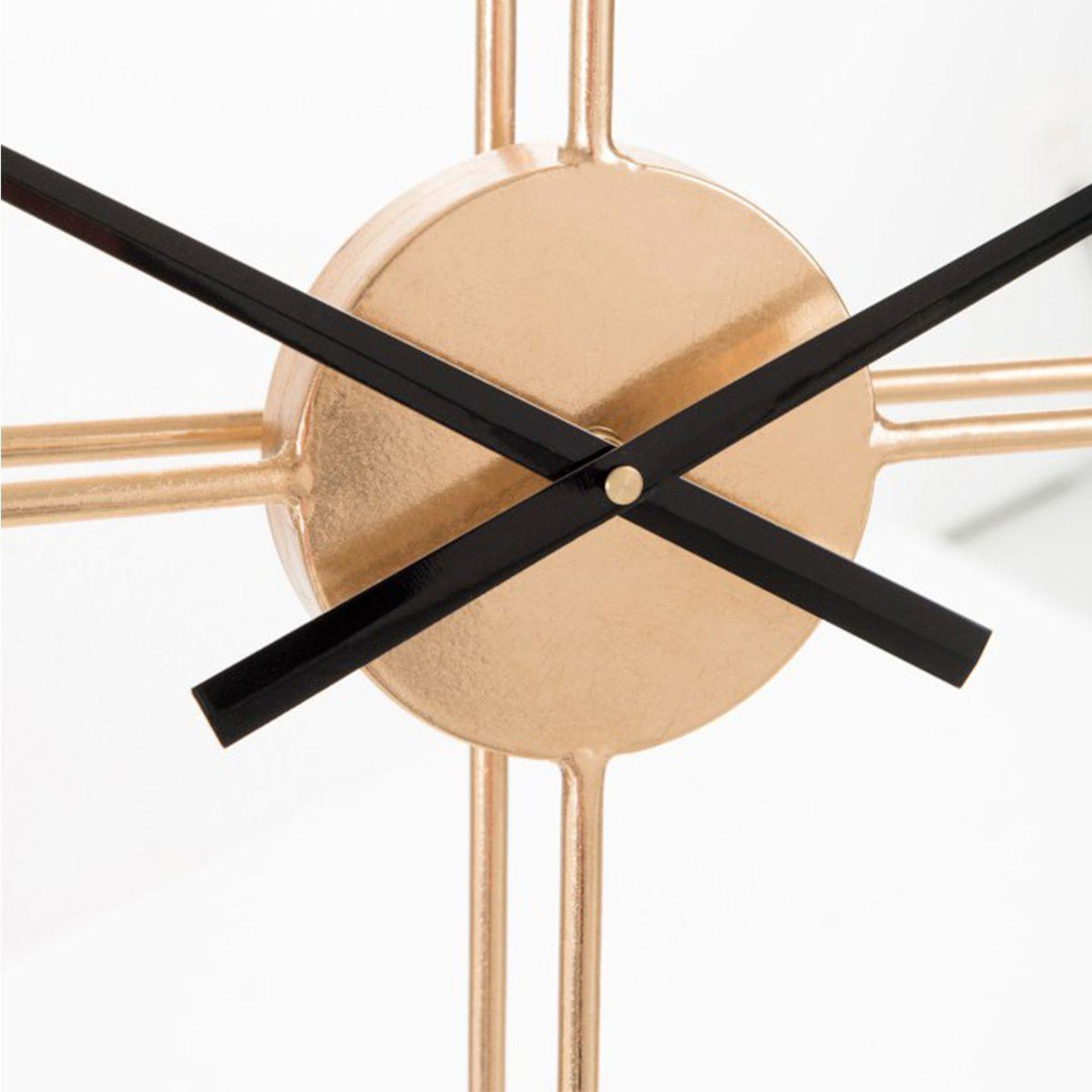 Voir la diapositive 2 : J-LINE Horloge murale design en métal  small  82cm or