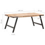 Voir la diapositive 6 : VIDAXL Table a manger 180x90x76 cm Bois de manguier massif