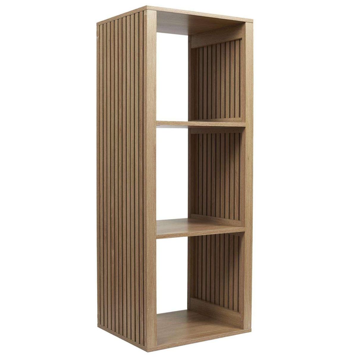 The Home Deco Factory Etagère de rangement 3 cases Saulk en bois - Marron