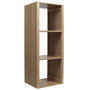 Voir la diapositive 4 : The Home Deco Factory Etagère de rangement 3 cases Saulk en bois - Marron