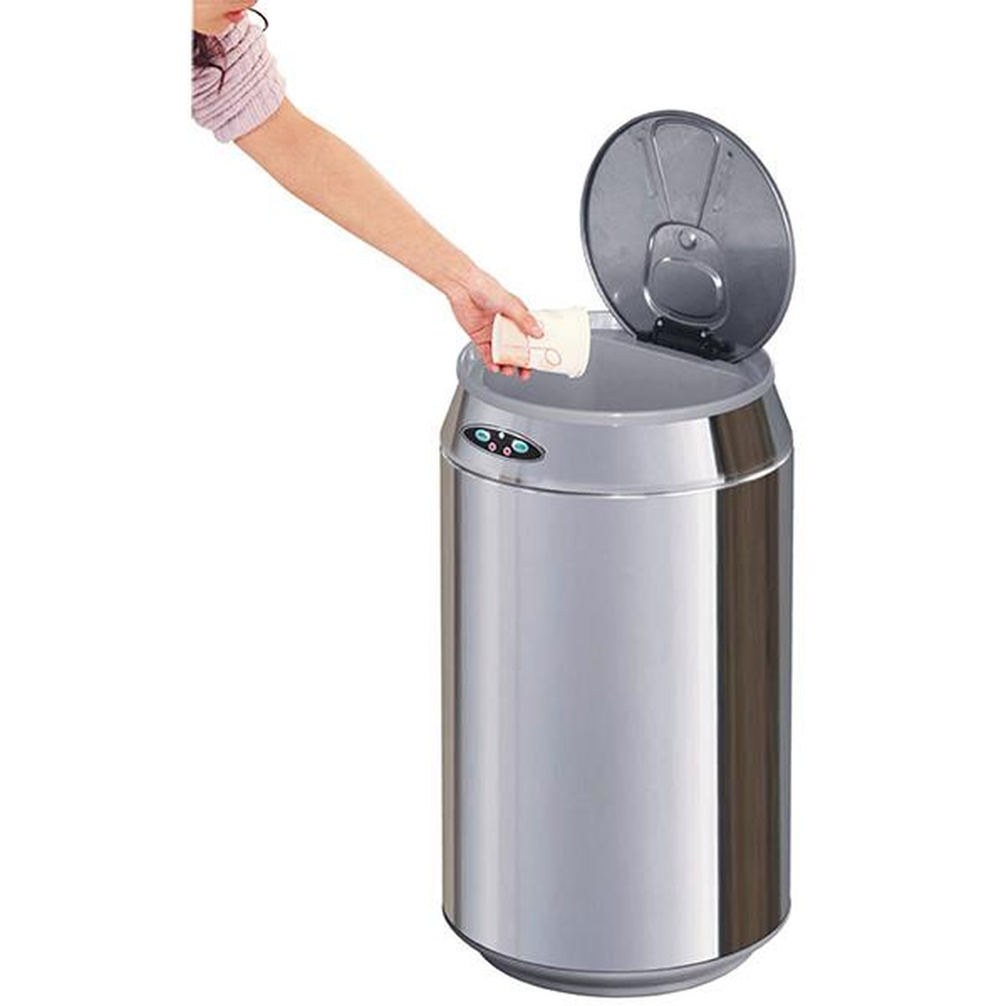 Voir la diapositive 2 : Kitchen move Poubelle automatique 30l inox canette - bat-30lk