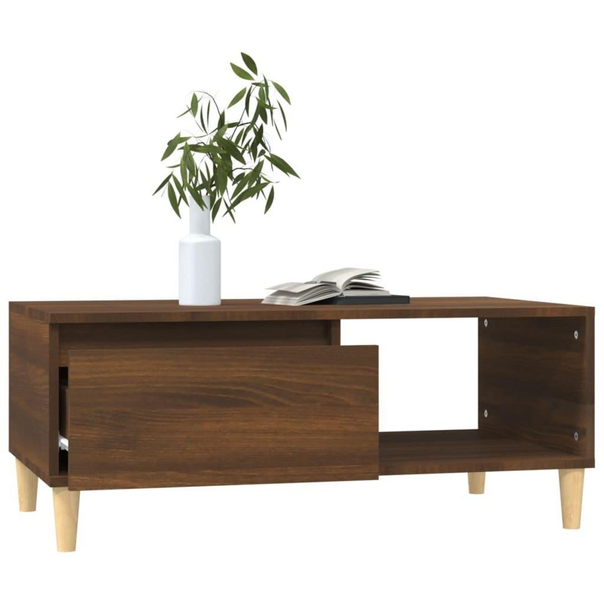 VIDAXL Table basse Chene marron 90x50x36,5 cm Bois d'ingenierie