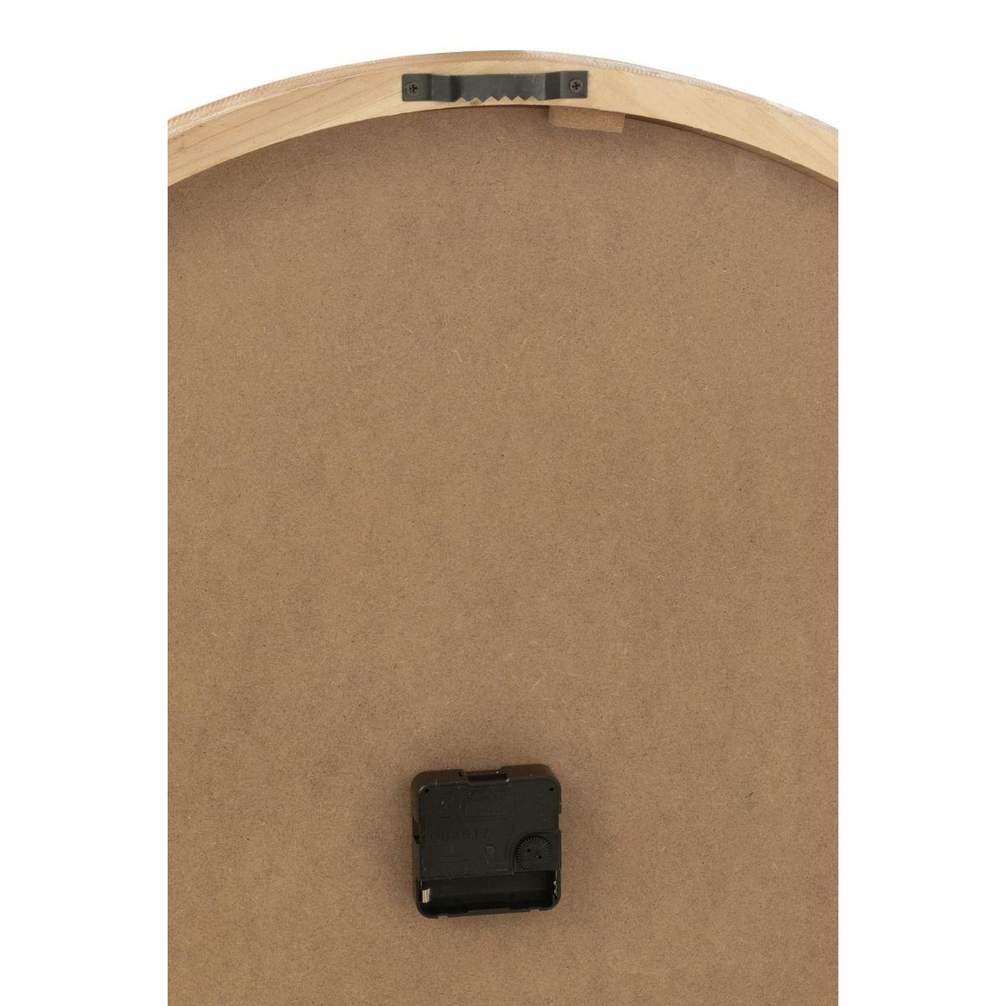 Voir la diapositive 3 : J-LINE Horloge murale en bois  beatriz  60cm blanc & naturel