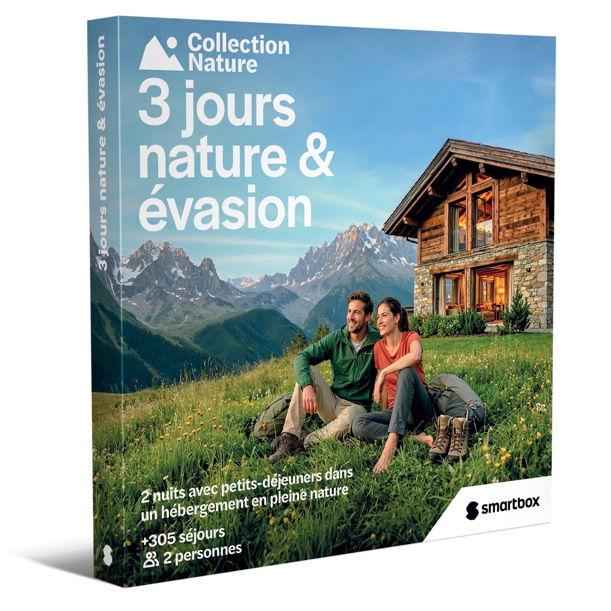 Smartbox 3 jours nature & évasion - coffret cadeau séjour