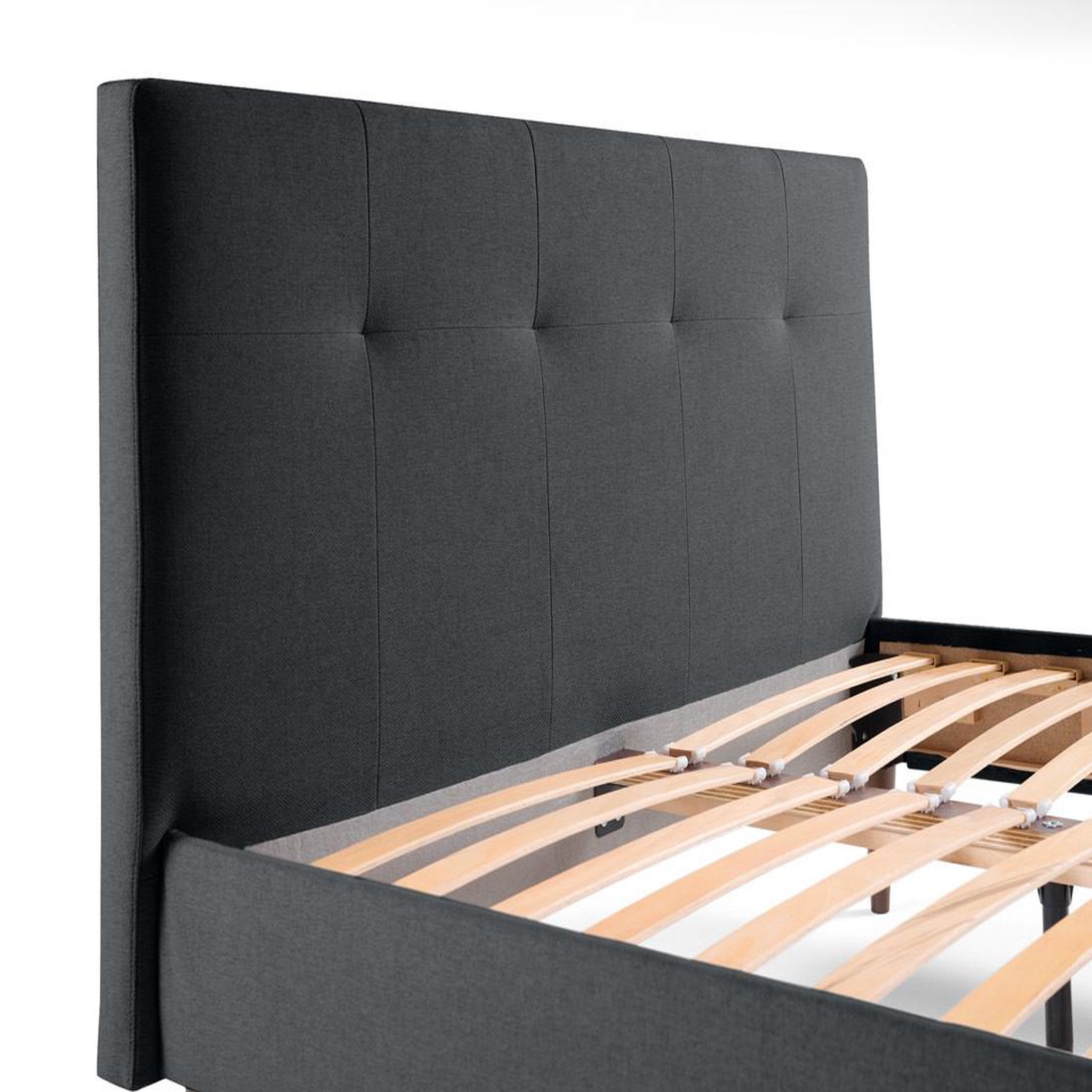 Voir la diapositive 6 : BEST MOBILIER Monet - lit - 160x200 - sommier inclus - en tissu