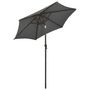 Voir la diapositive 4 : VIDAXL Parasol de jardin avec lumieres LED anthracite aluminium