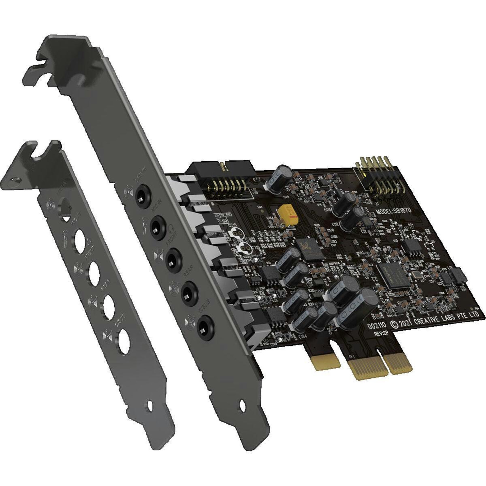 Voir la diapositive 2 : Creative Technology Carte son Creative Sound Blaster Audigy FX V2 compacte