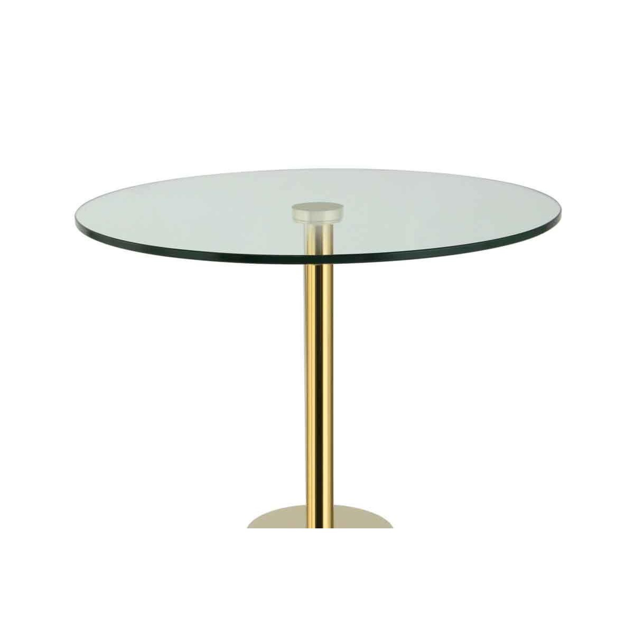 Voir la diapositive 3 : Paris Prix Table d'appoint en marbre  lana  53cm or & noir
