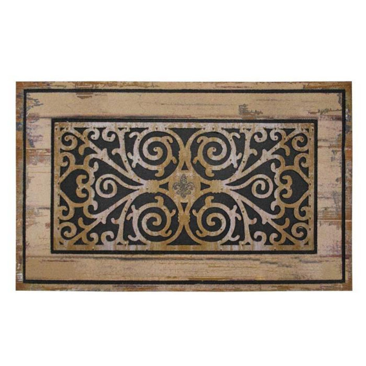 Paris Prix Tapis Relief Imprimé  Castel  45x75cm Naturel