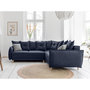 Voir la diapositive 2 : BEST MOBILIER Lena - canapé d'angle convertible - avec coffre - style scandinave - 5 places - droit