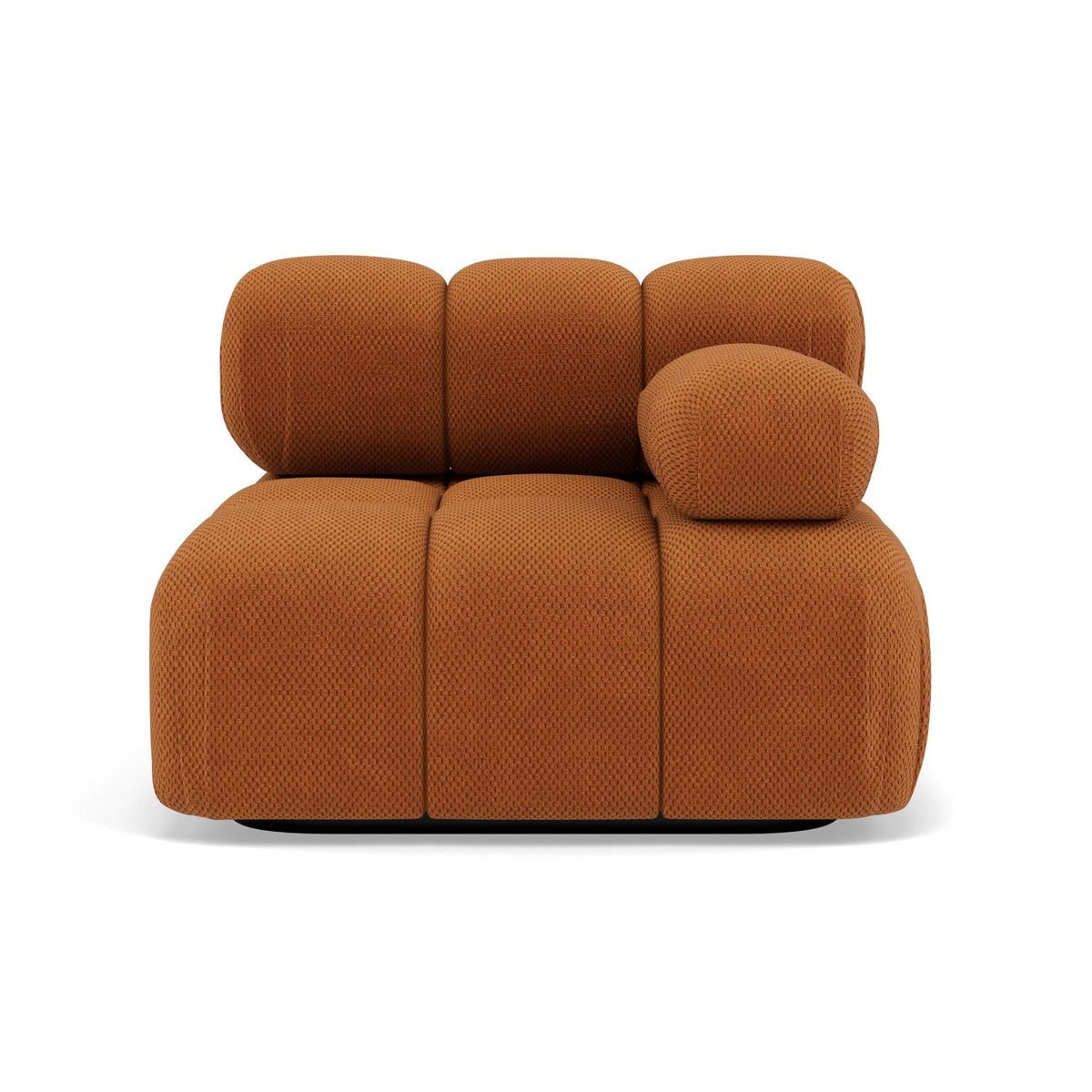 LISA DESIGN Ruby - module d'assise droit en velours texturé