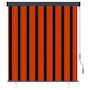 Voir la diapositive 2 : VIDAXL Store roulant d'exterieur 140x250 cm Orange et marron