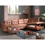 Voir la diapositive 3 : BEST MOBILIER Nordic - canapé panoramique en u - 7 places - convertible - industriel vintage - angle droit