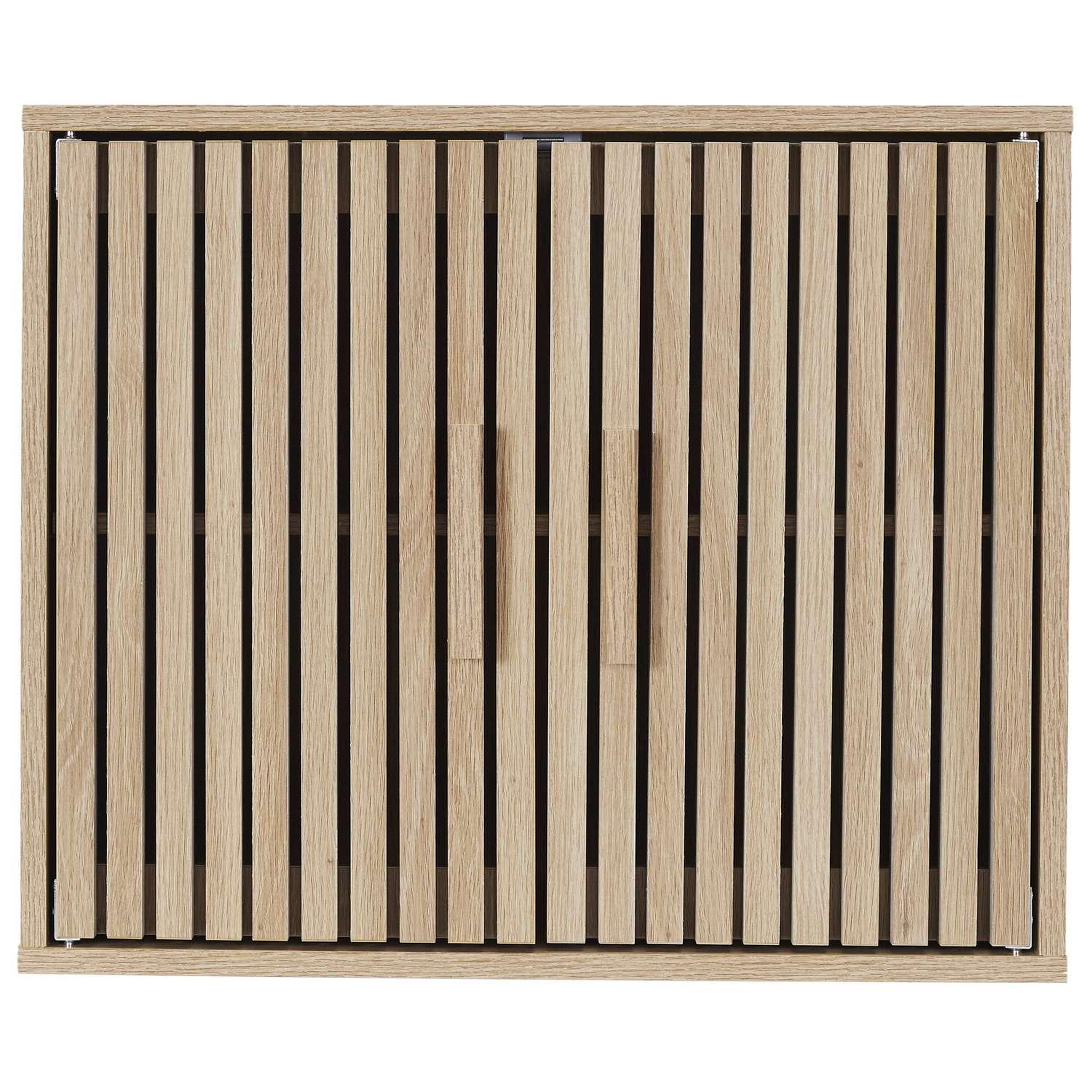 The Home Deco Factory Armoire murale 2 portes saulk en bois - marron