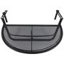 Voir la diapositive 5 : OUTSUNNY Table suspendue pour balcon dim. 60L x 45l cm hauteur réglable 3 niveaux métal époxy noir