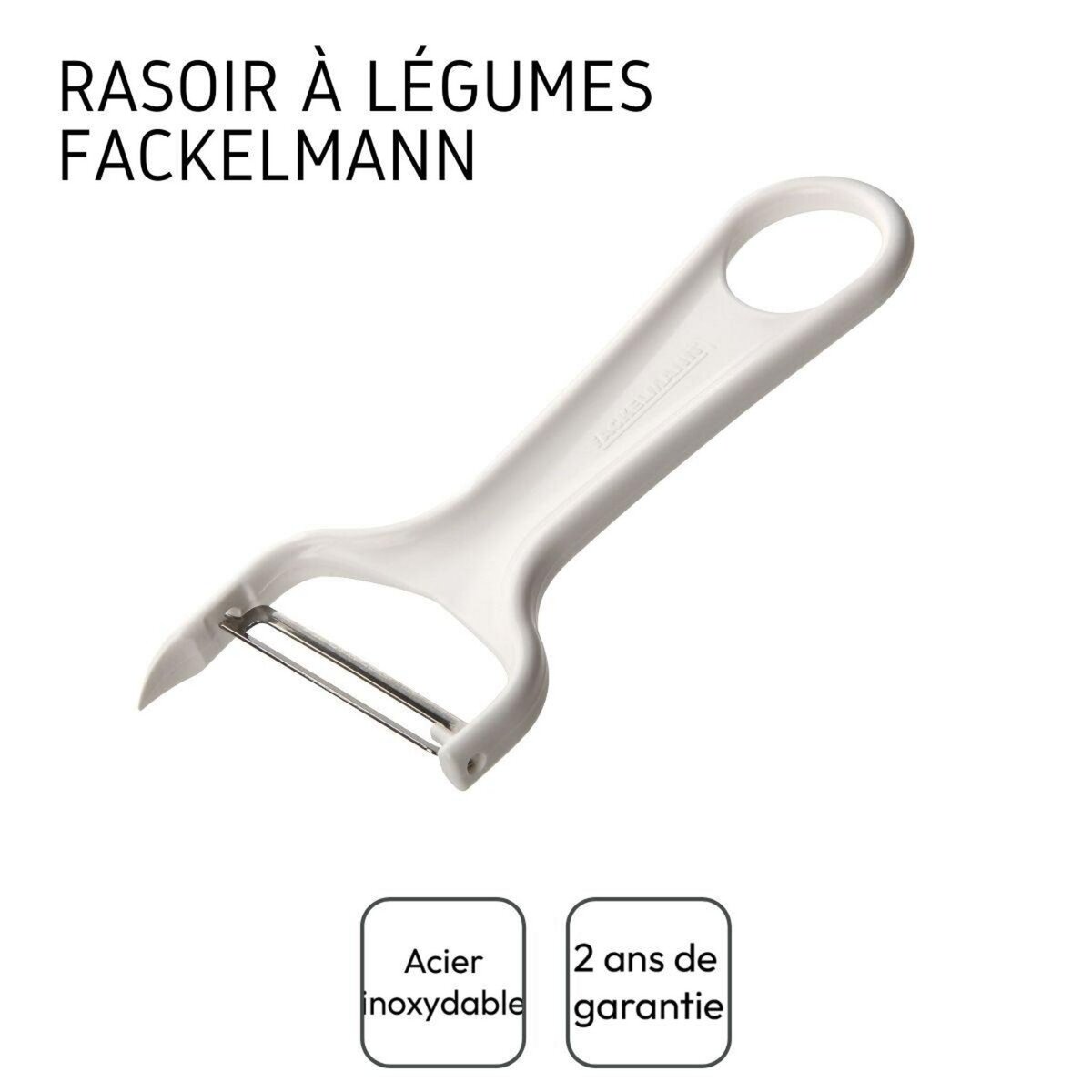 Fackelmann Rasoir à légumes, éplucheur à légumes 14 cm Fackelmann