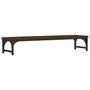 Voir la diapositive 6 : VIDAXL Support de moniteur chêne marron 85x23x15,5cm bois d ingénierie