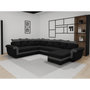 Voir la diapositive 1 : BEST MOBILIER Henry - canapé panoramique d'angle réversible - 7 places - convertible avec coffre - en tissu et pu