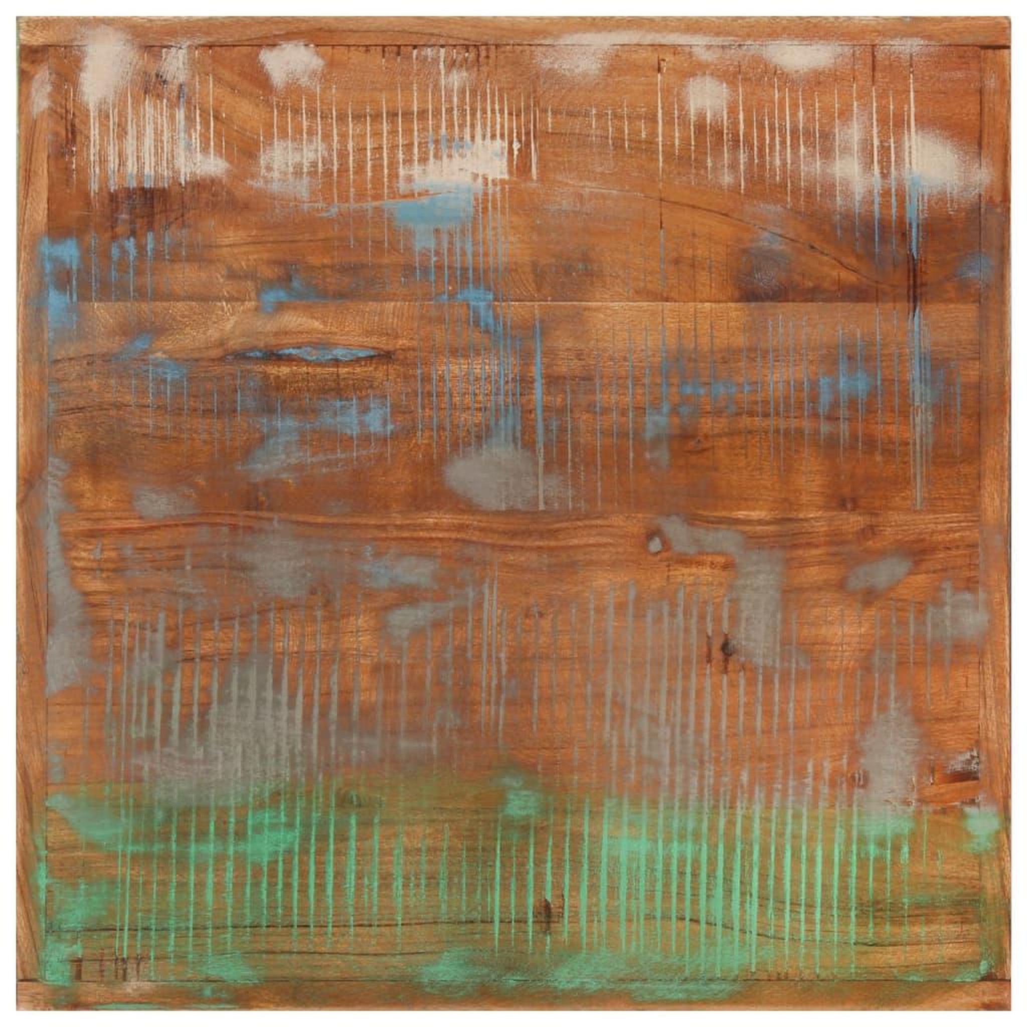 Voir la diapositive 4 : VIDAXL Table de bar 55x55x107 cm bois massif de recuperation et fer