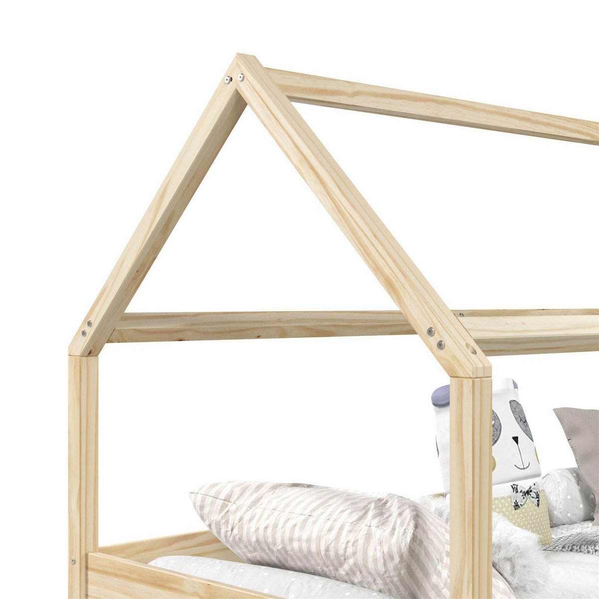 IDIMEX Lit cabane CLIA 90 x 190 cm avec tiroirs, en pin massif