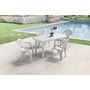 Voir la diapositive 2 : Salon de jardin - 4 places - Résine - Blanc - SORRENTO