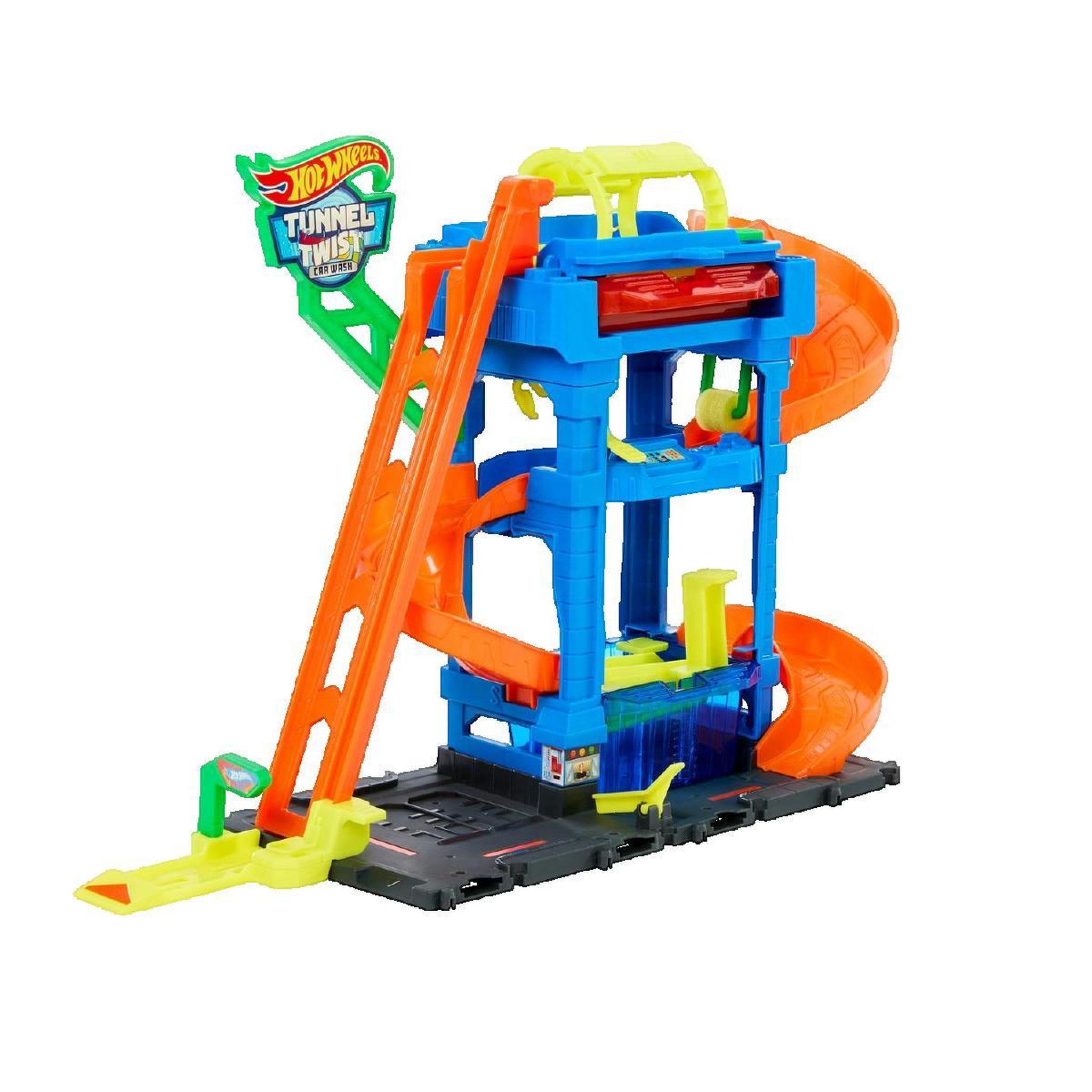 Voir la diapositive 2 : MATTEL Tunnel de Lavage Mattel Hot Wheels interactif