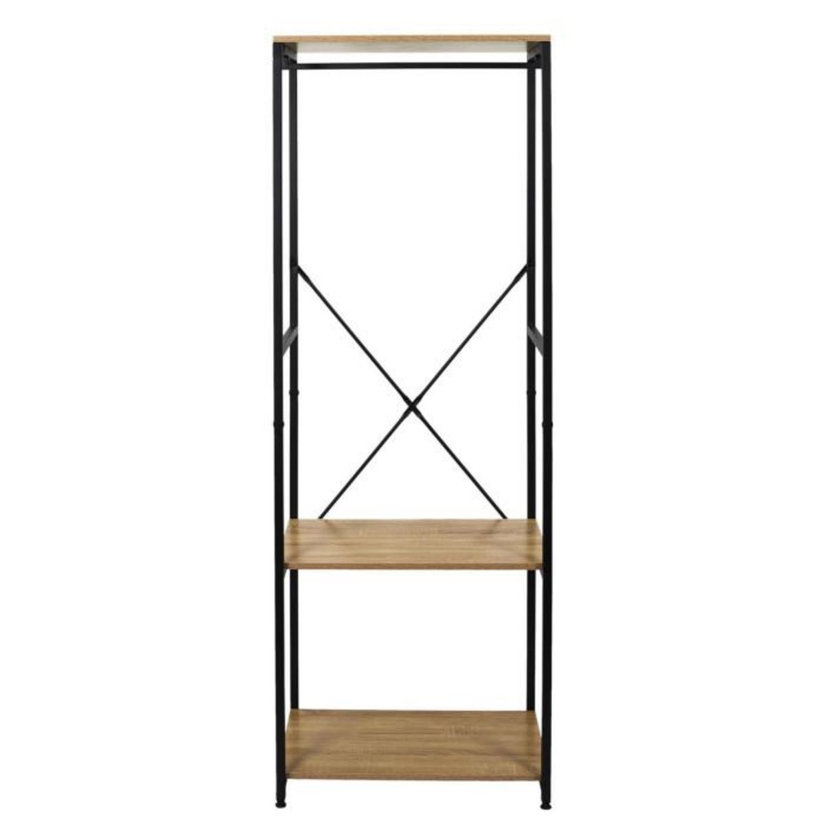 Paris Prix Portant à Vêtements  Stan  167cm Naturel & Noir