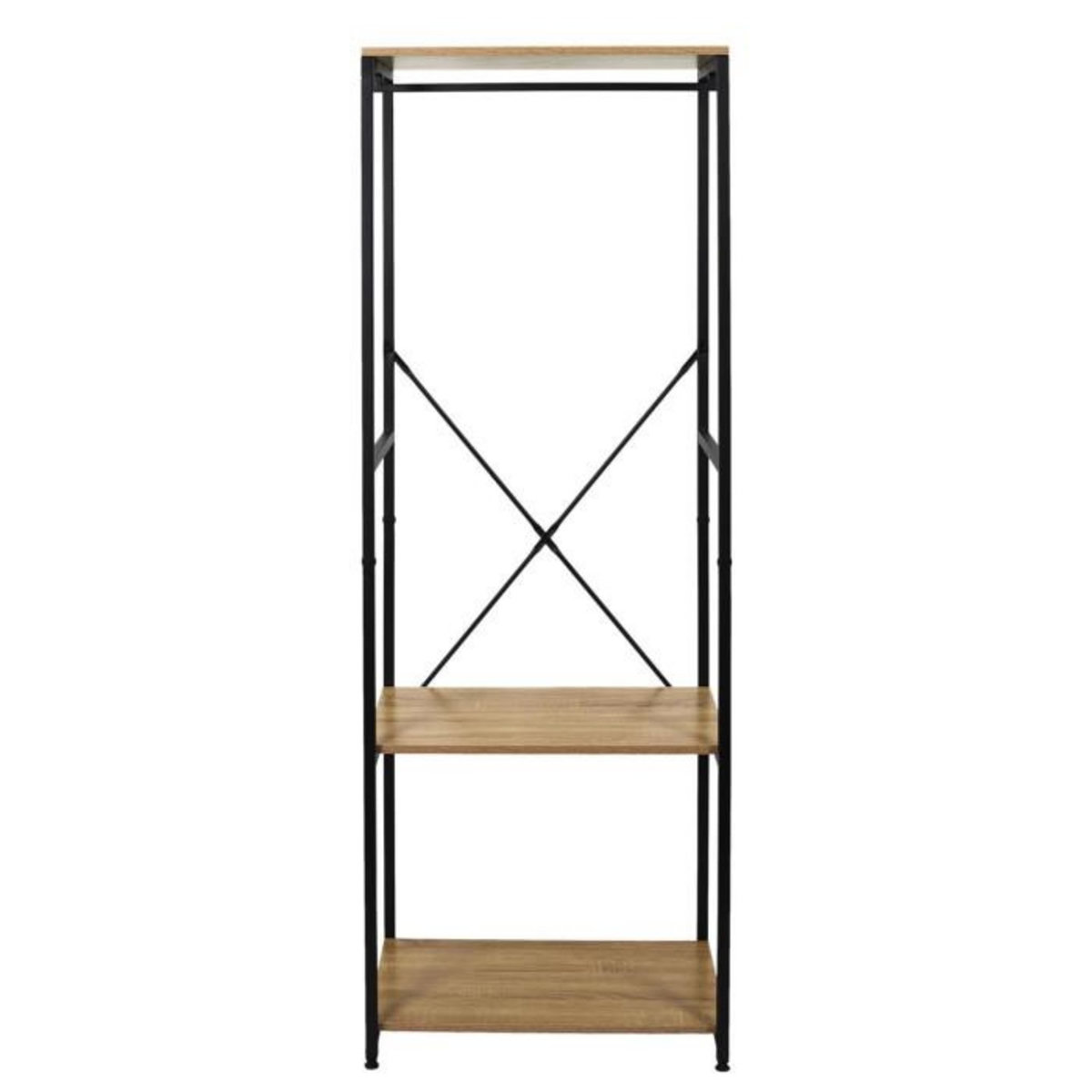 Paris Prix Portant à Vêtements  Stan  167cm Naturel & Noir