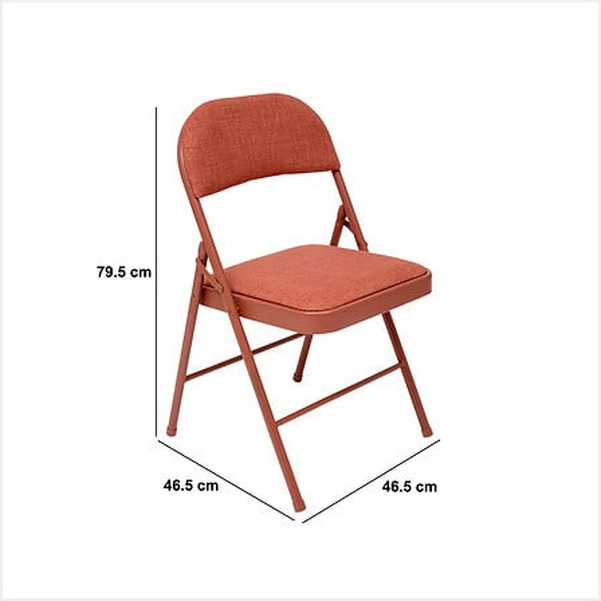 Voir la diapositive 4 : FIVE Lot de 4 chaises pliantes en tissu chiné FLEXY