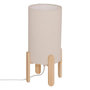 Voir la diapositive 1 : ATMOSPHERA Lampe à Poser en Bois  Rafa  37cm Beige