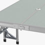 Voir la diapositive 4 : OUTSUNNY Ensemble table et chaise de camping pliant forme valise pique-nique alu