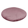 Voir la diapositive 2 : Paris Prix Tapis Uni Rond Doux à Poils Longs  Rabbit  Rose