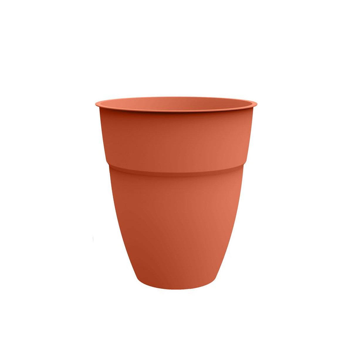 Eda Pot de fleur rond Osaka Ø 50 x H.42,9 cm Orange terre battue - Eda
