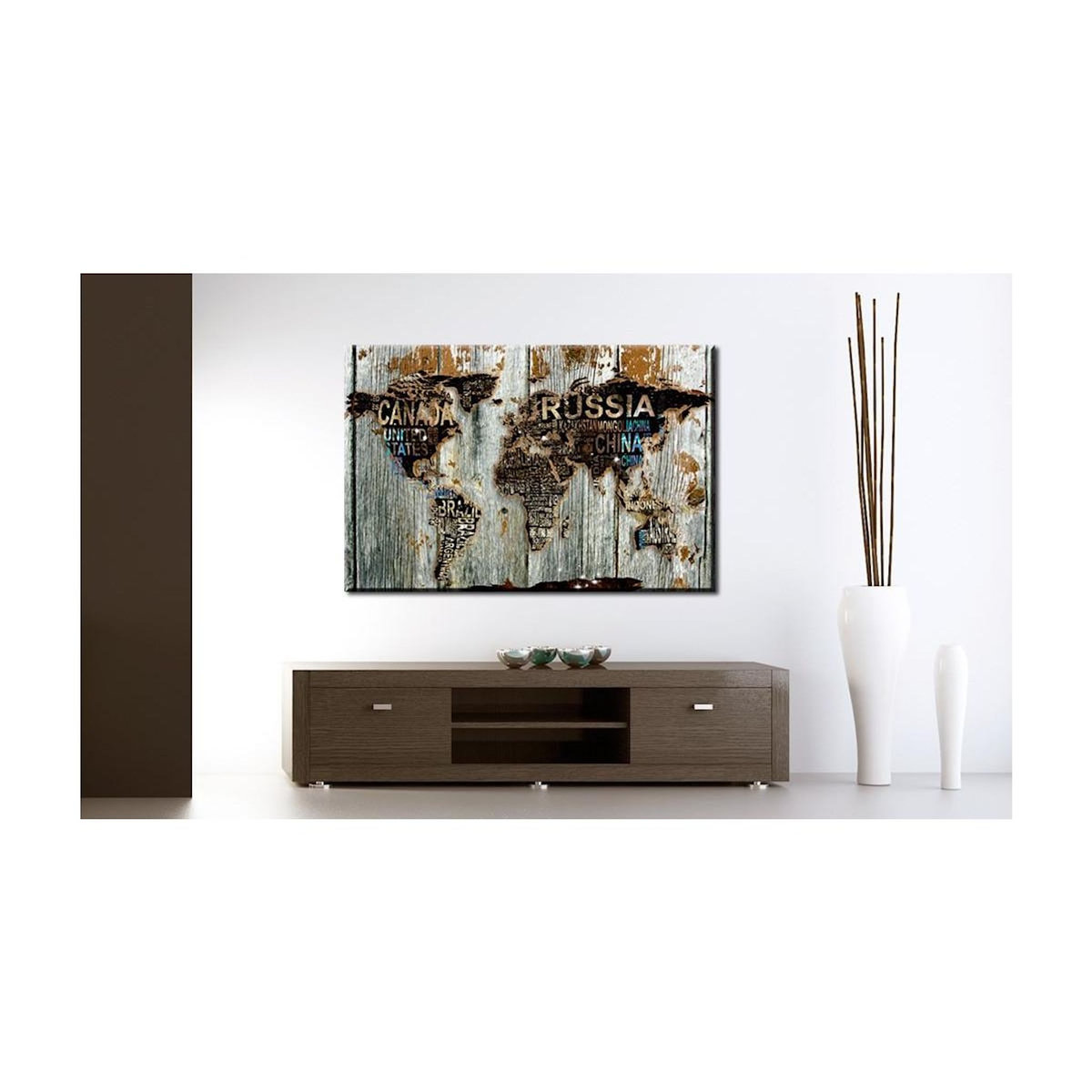 Paris Prix Tableau Imprimé  Wooden Border
