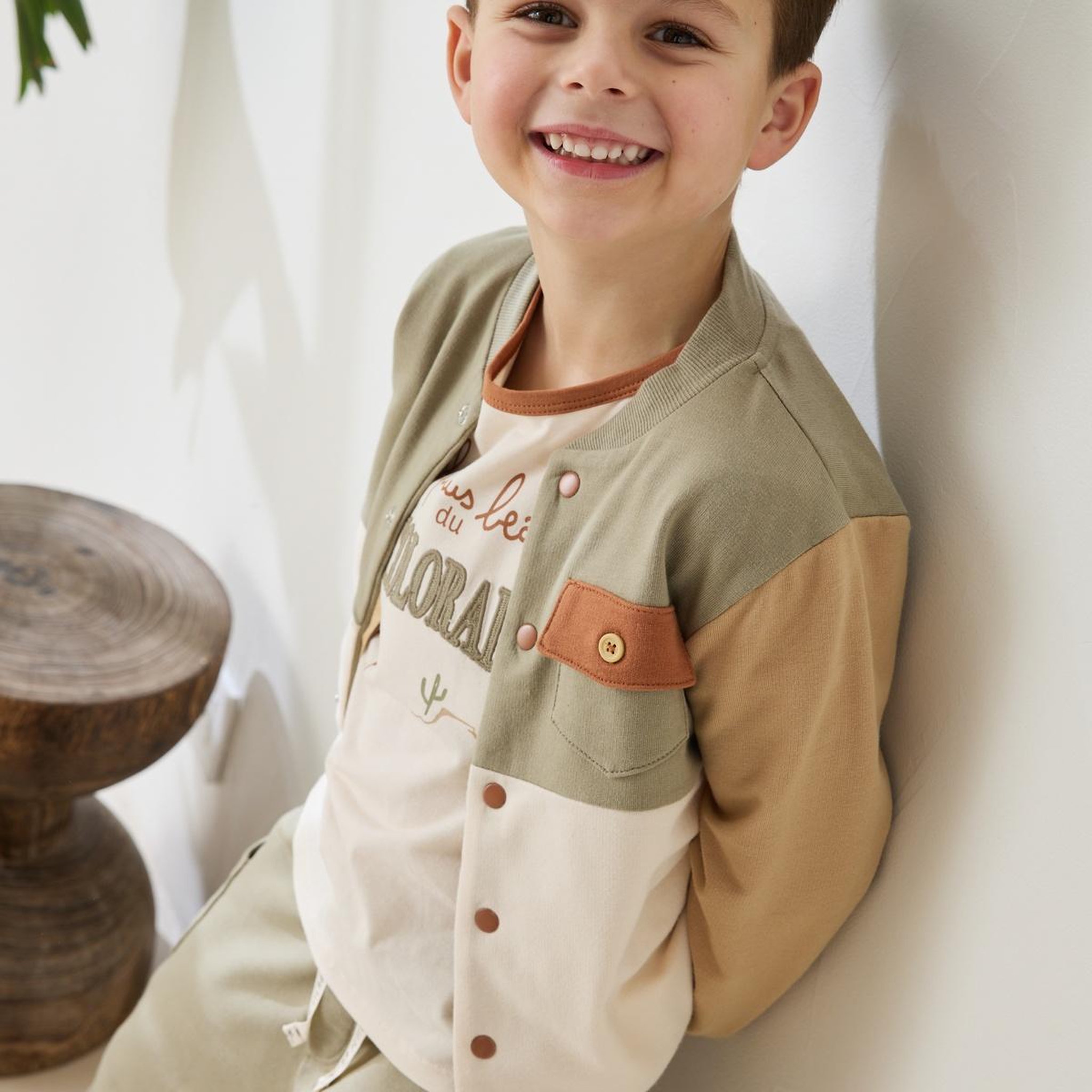 Voir la diapositive 5 : PETIT BEGUIN Veste teddy enfant kansas city