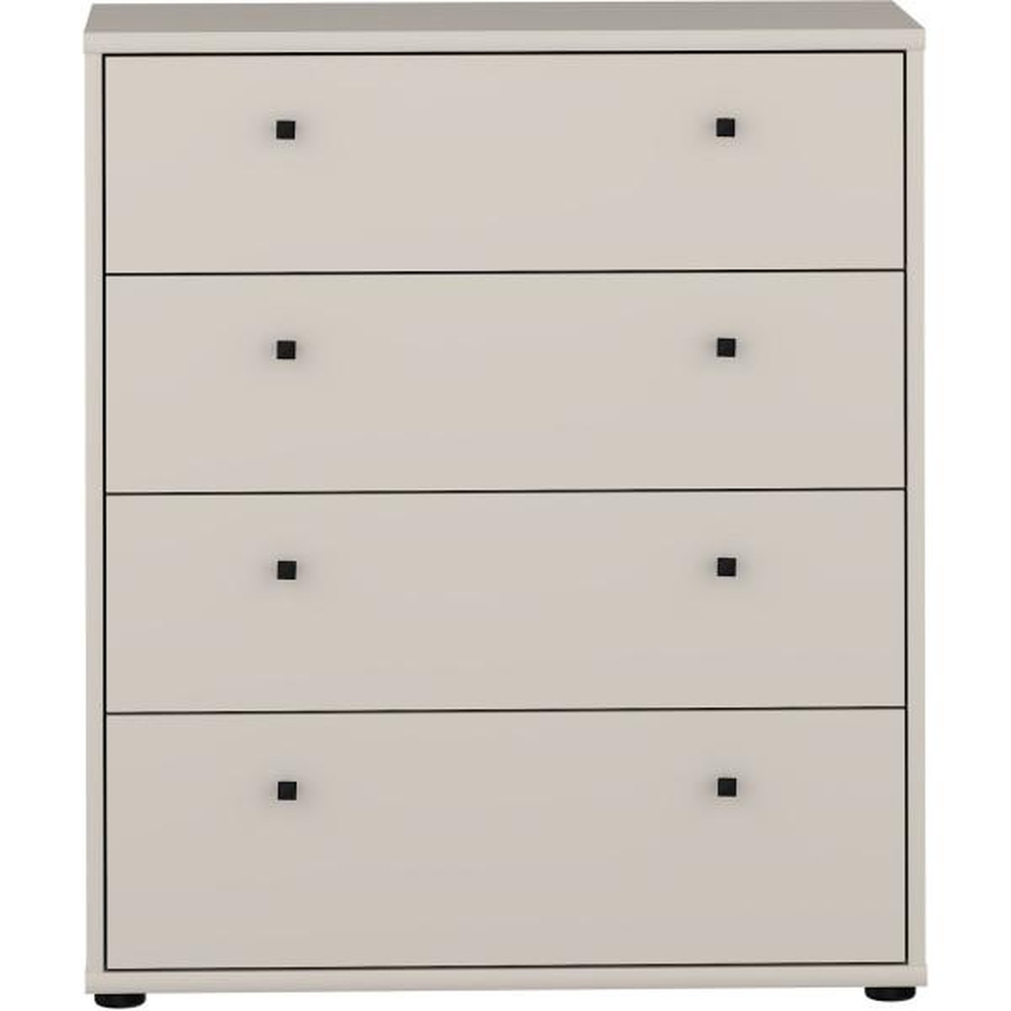 Voir la diapositive 3 : MARKET24 Commode - TEMPRA - 4 tiroirs - Sable - 73,7 x 34,8 x 85,5 cm
