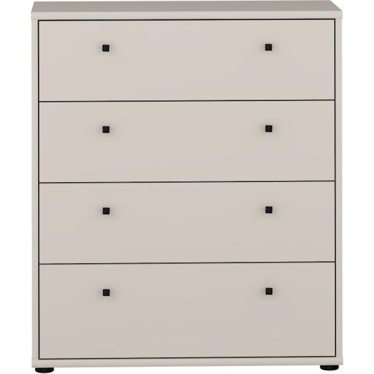 MARKET24 Commode - TEMPRA - 4 tiroirs - Sable - 73,7 x 34,8 x 85,5 cm