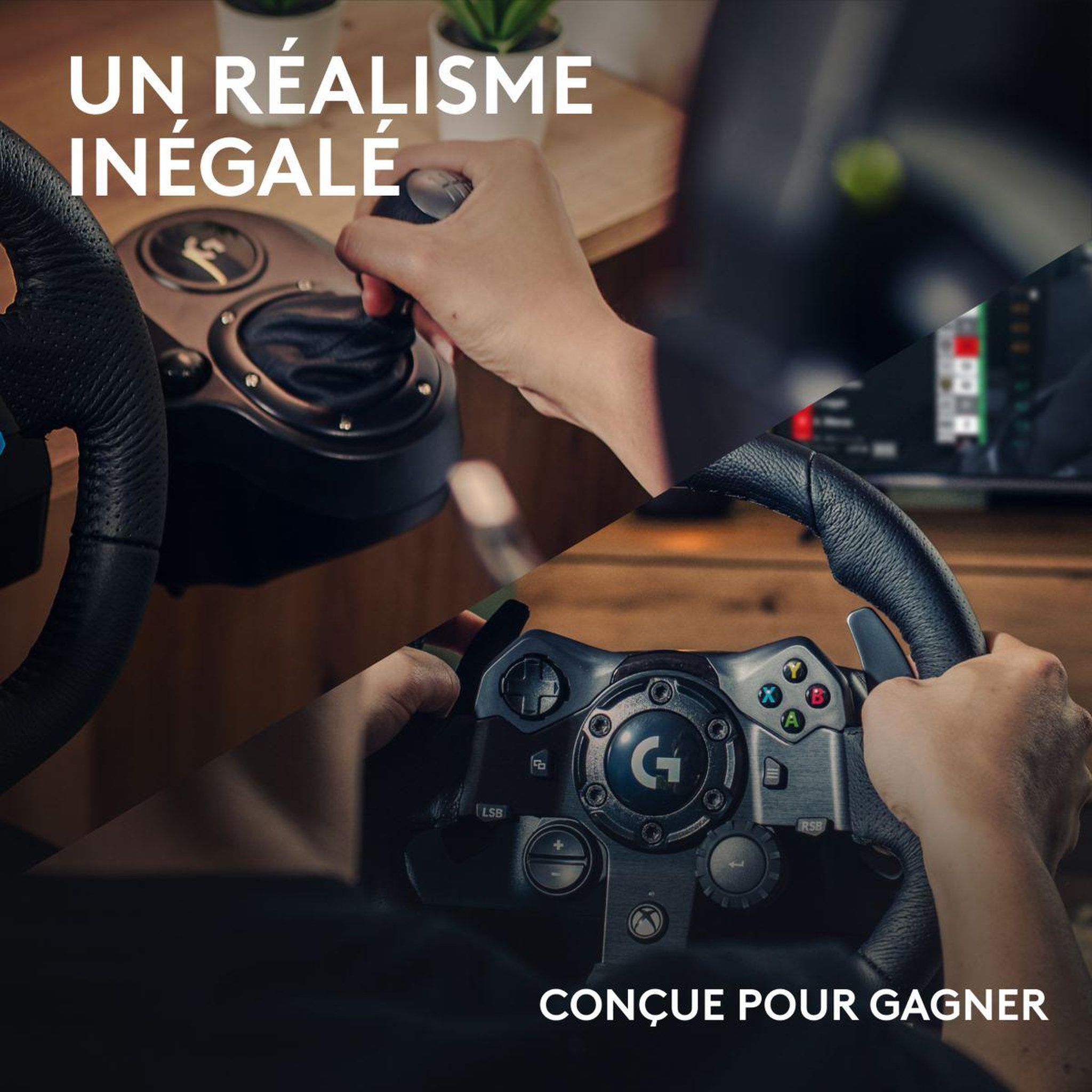 Voir la diapositive 3 : Logitech Volant + levier de vitesses + pédalier g923 se - xbox