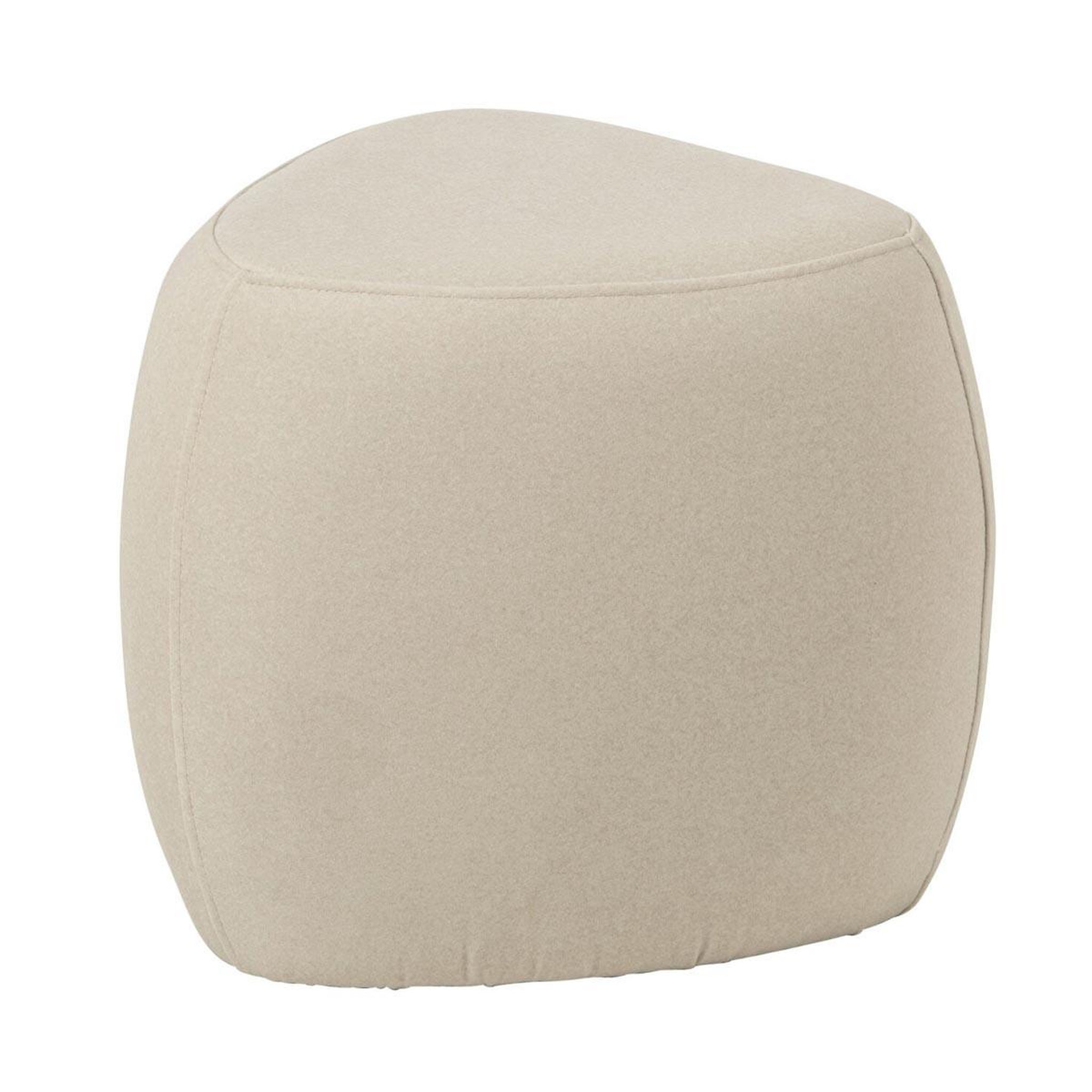 J-LINE Pouf triangle design  mich  46cm écru