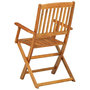 Voir la diapositive 5 : VIDAXL Ensemble a manger de jardin 9 pcs 220x90x75 cm bois d'acacia