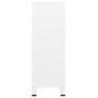 Voir la diapositive 4 : VIDAXL Coffre de rangement industriel Blanc 70x40x115 cm Metal